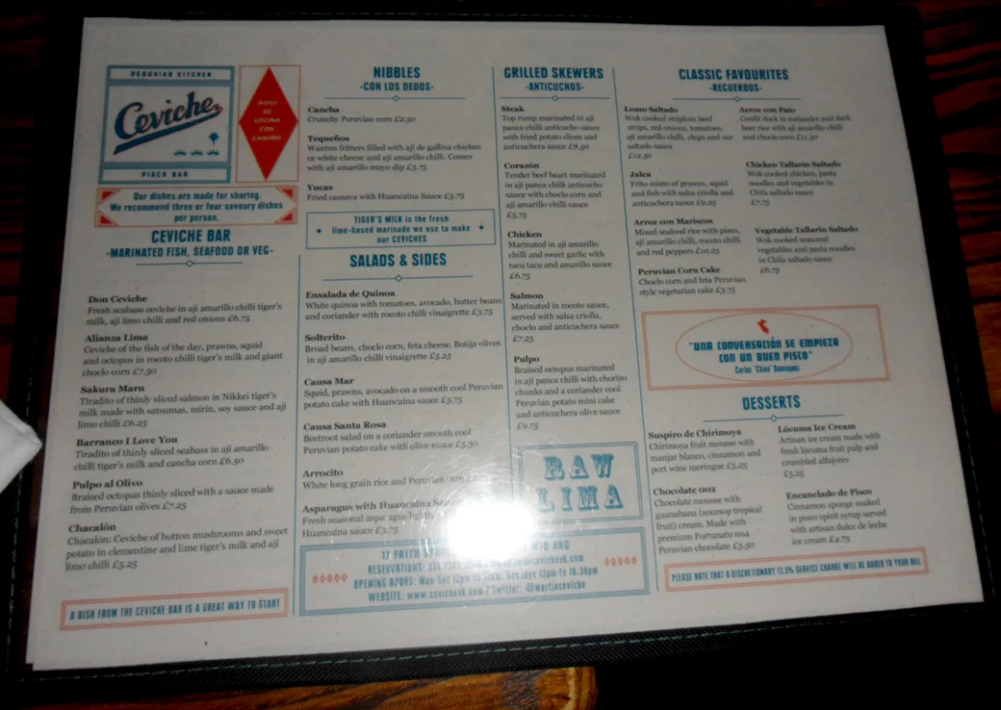 ceviche london menu 1
