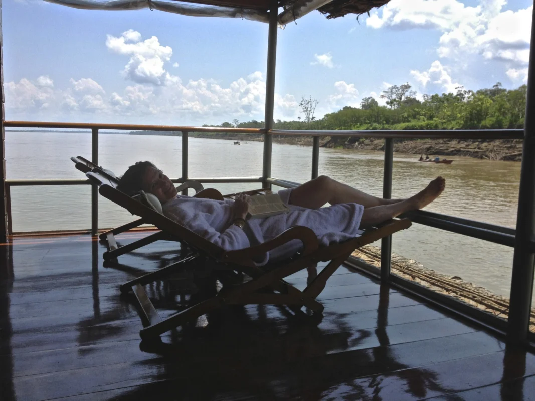 4 Days / 3 Nights On The Delfin I Luxury Amazon River Cruise 17 Delfin privatedeck