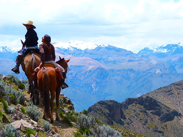 Our Top Honeymoon Experiences In Peru 2 Horseback riding in Colca Canyon 1
