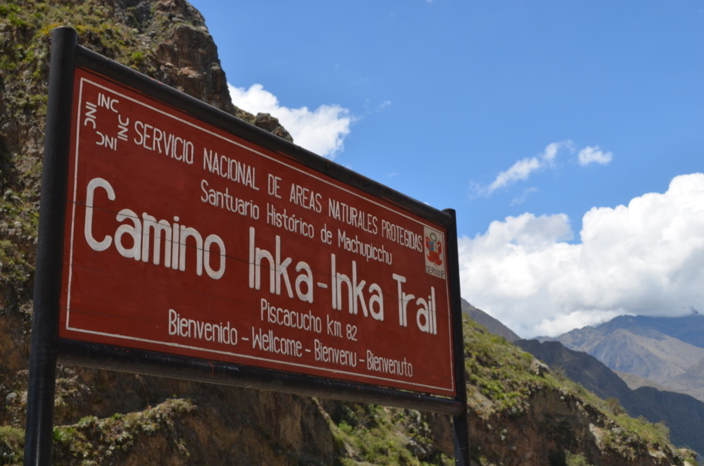 Inca Trail In Peru: 6 Unexpected Highlights 2 Inca Trail in Peru - Welcome sign day 1