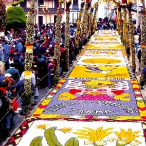 Celebrating An Andean Easter In Peru 8 Flower Carpets Tarma Andes Peru