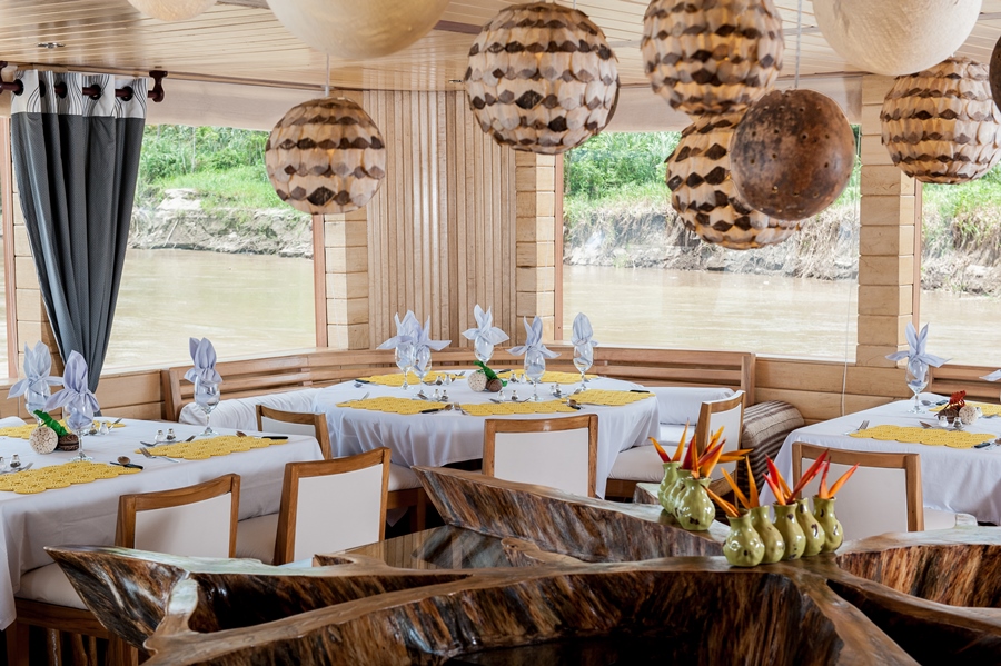 Sustainability In The Amazon 24 delfin dining room