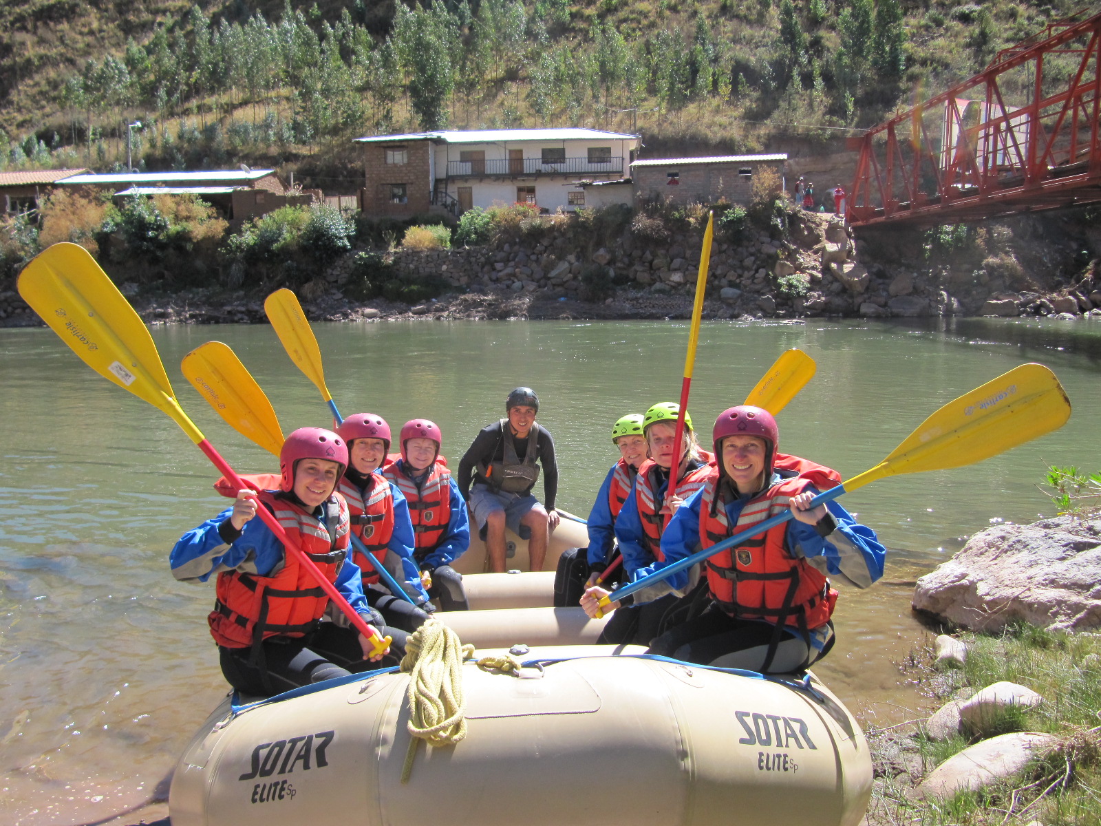 riding the rapids rafting