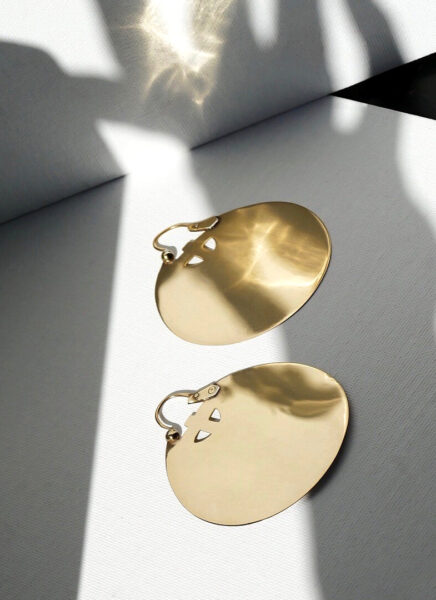 1.Creoles XL Chimu.Earrings Gold18k Precolumbian Jewellery Motche Joaillerie