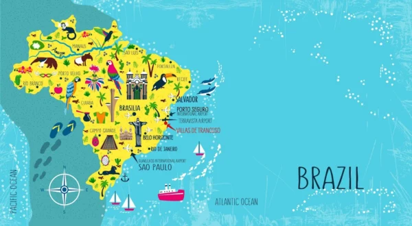 Brazil Map1600