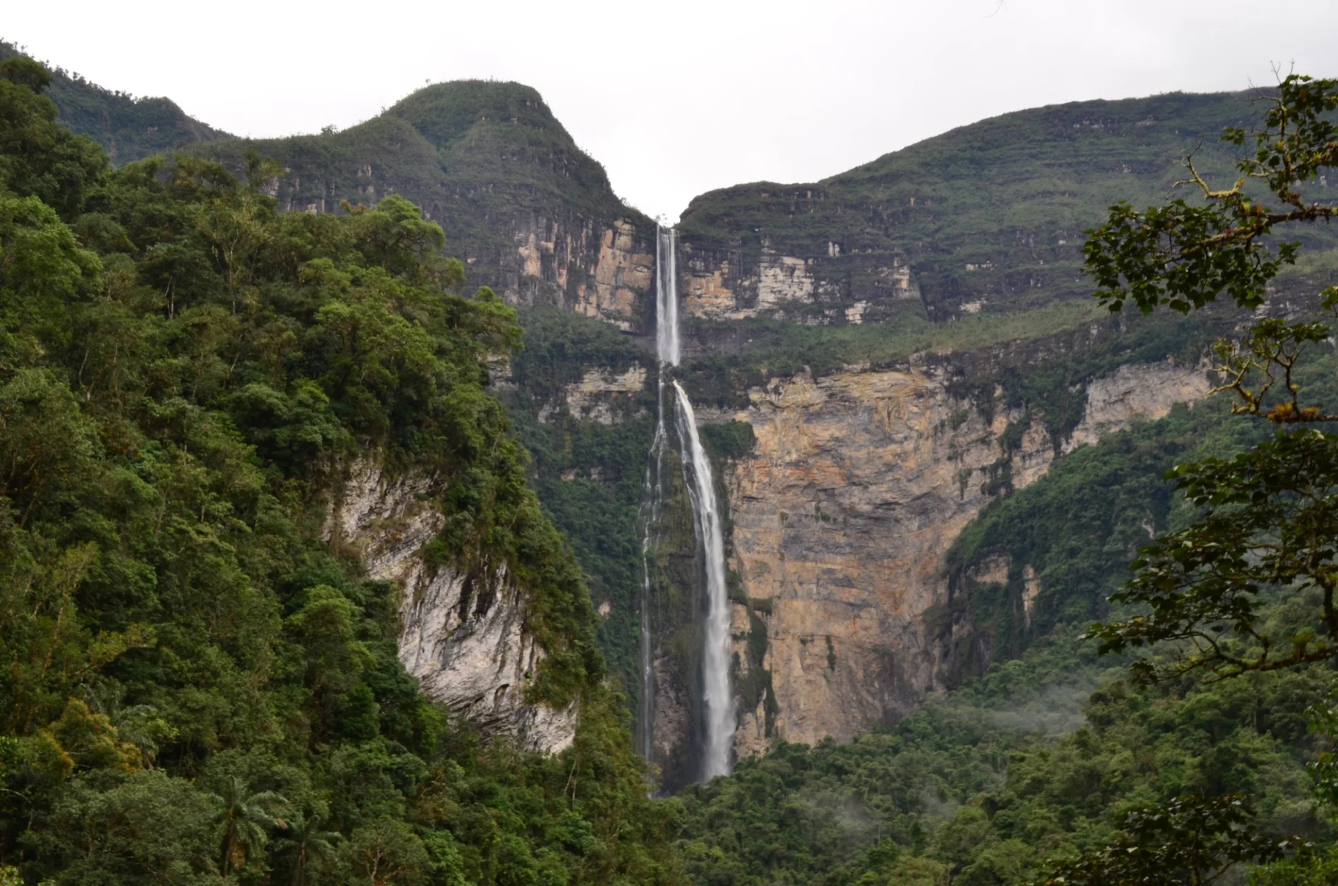 Aracari At Thirty 107 Gocta waterfall, 771m high. Chachapoyas, Amazonas, Peru