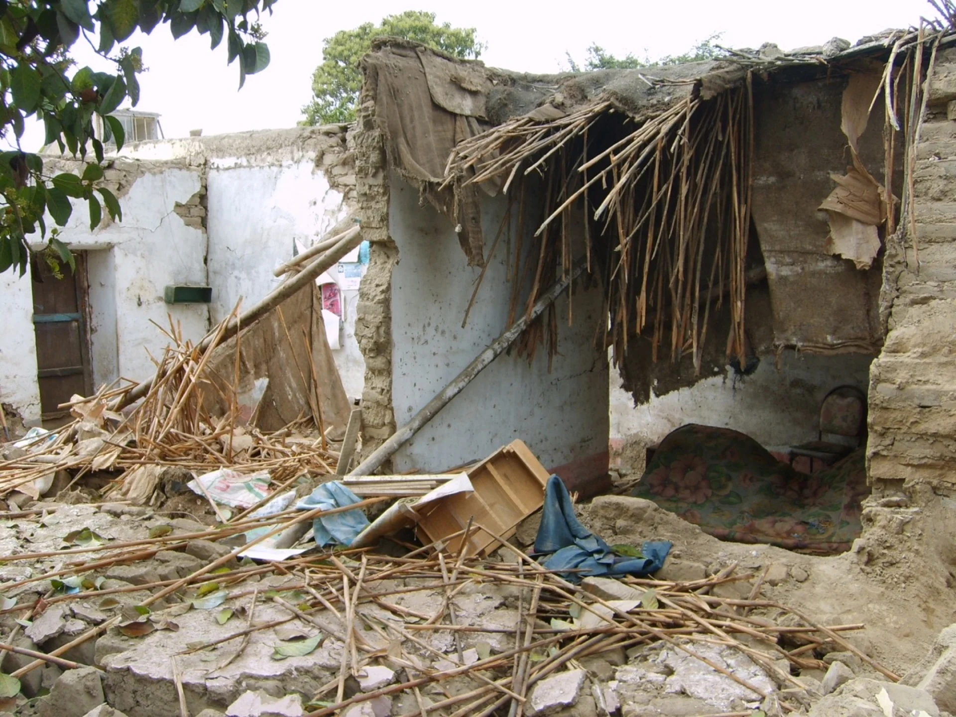 The aftermath of the earthquake