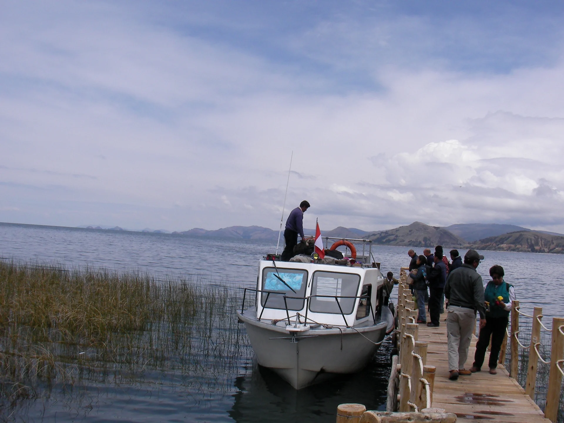 The boat to Suasi Lodge