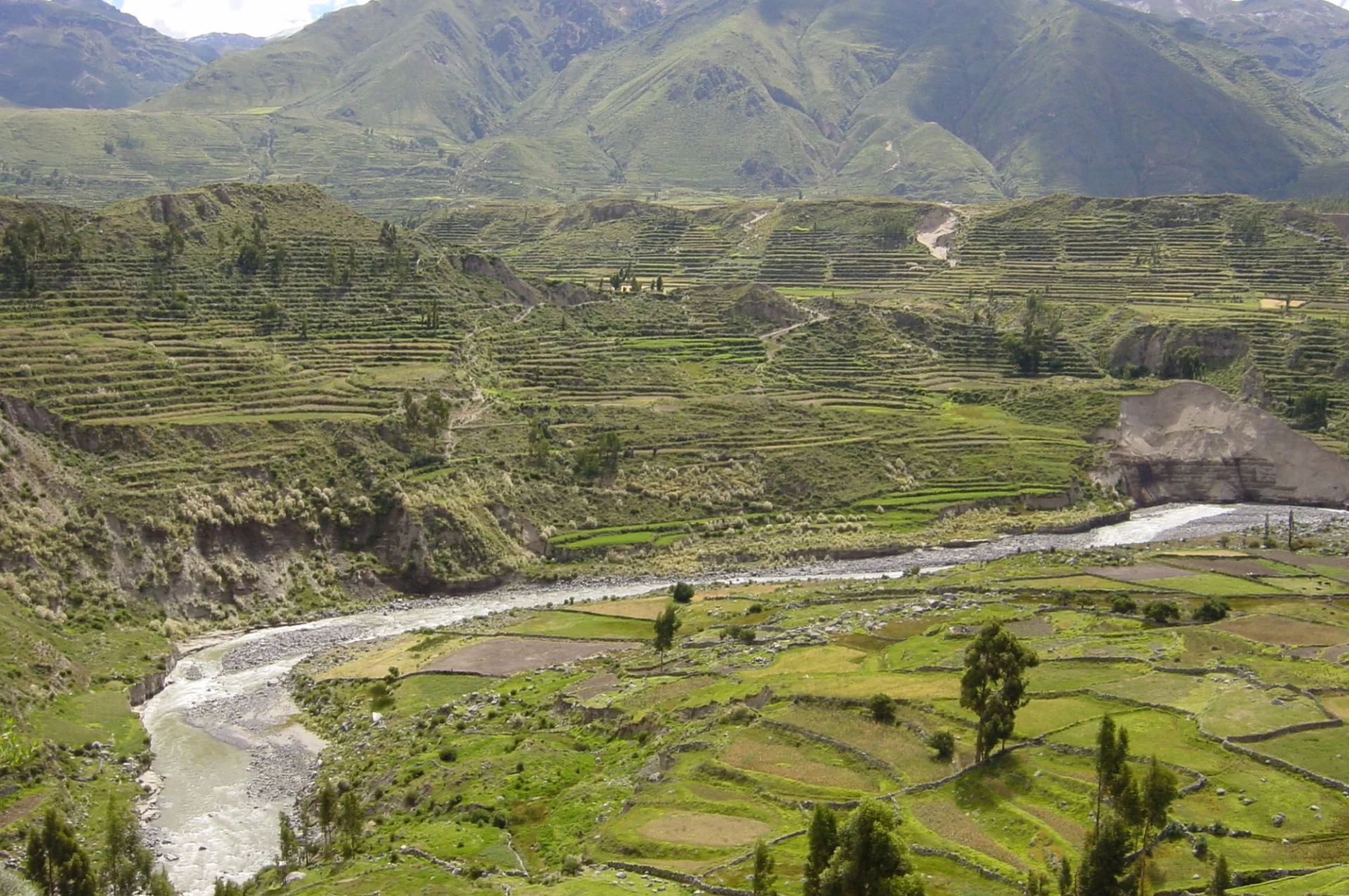 River carving through the Sacred Valley