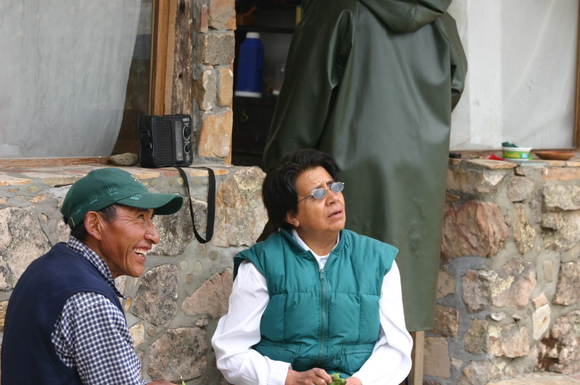 Martha Giraldo with one of the sailors
