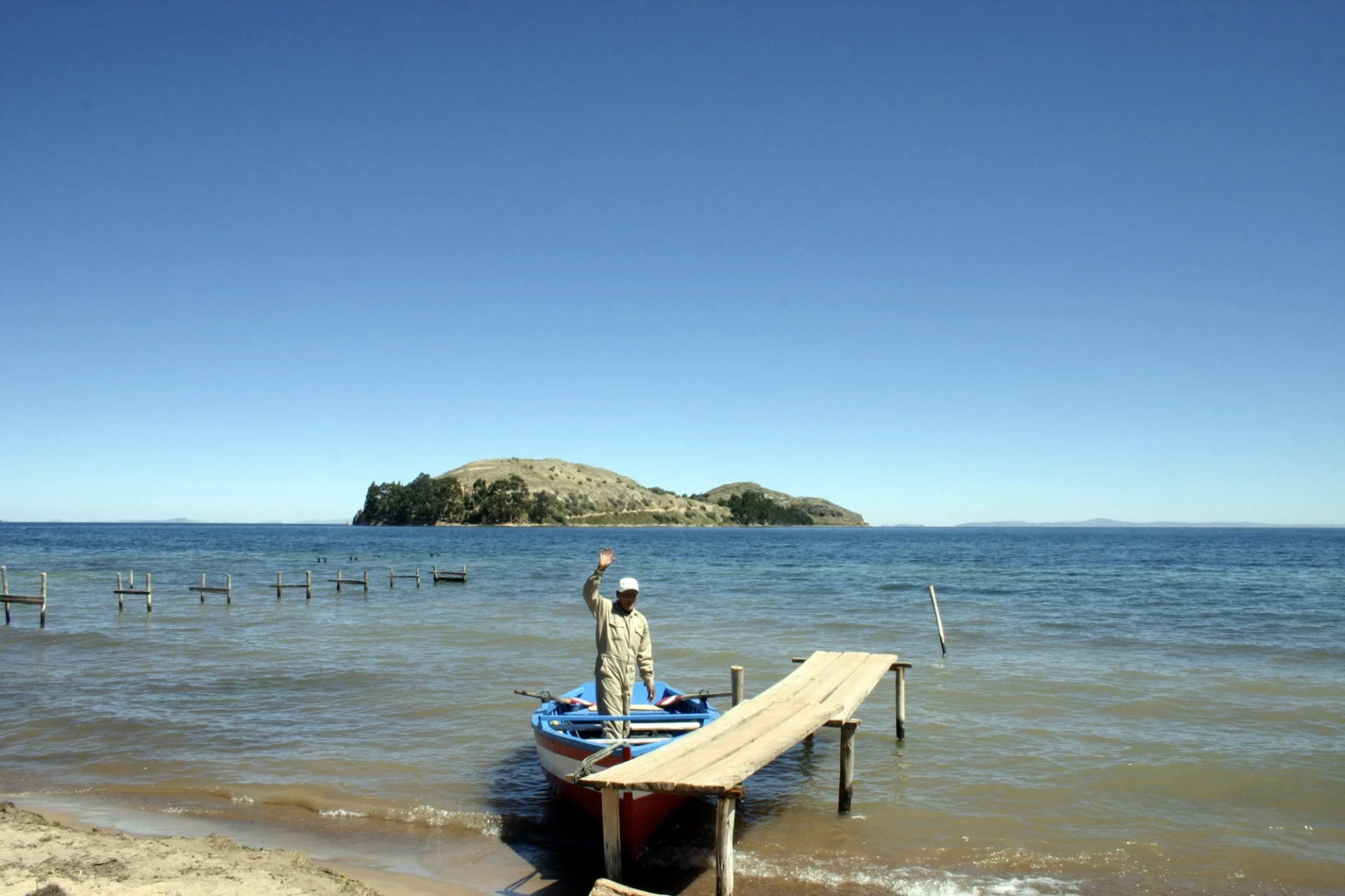 Early days on Lake Titicaca